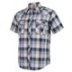 thumbnail image 1 of Camisa casual Western Plaid Pearl con botones a presión para hombre, 4XL, 1 of 6