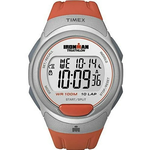 Timex T5K611 Mens Ironman Traditional Core 10Lap Watch Orange Sunset