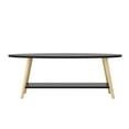 thumbnail image 2 of ViscoLogic Imperial Mid-Century 2-Tier Coffee Table For Living Room, Bedroom (Dark Walnut), 2 of 3