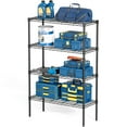 thumbnail image 3 of MCQ 4-Tier Metal Shelf Rack, Space-Saving Sturdy Iron Wire Rack for Home, Kitchen, Garage, Utility Areas, 3 of 9