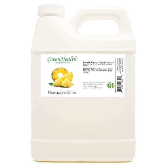Pineapple Slices Fragrance Oil - 32 fl oz - White Plastic Jug w/ Cap - GreenHealth