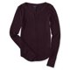 thumbnail image 1 of Suéter de punto tipo gofre Aeropostale para mujer morado extra pequeño, 1 of 2