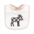 thumbnail image 3 of Hudson Baby Infant Girl Cotton Terry Drooler Bibs with Fiber Filling, Girl Moose Bear, One Size, 3 of 12