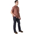 thumbnail image 3 of 5.11 Tactical Men's Poly-Cotton Hunter Plaid Short Sleeve Shirt, Style 71374, Engine Red Plaid, Medium, 3 of 3