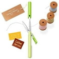thumbnail image 2 of PLUS Pen Style Compact Twiggy Scissors with Cover 2-Pack Green, 2 of 6