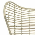 thumbnail image 6 of SAFAVIEH Malia Modern Retro Rattan Wingback Armchair, White Wash, 6 of 7