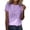 Purple, variant on Trendfront Womens Summer Crew Neck Short Sleeve Tops Classic Stripe Pattern Tees Printed Casual Everyday Fashion Wear T-Shirts