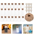 thumbnail image 2 of Jiandong Mini Message Jar Wish Bottles Glass Jar Cork Memories Gift with Rope & Nails(1.97X0.79X0.79Inch), 2 of 10