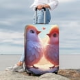 thumbnail image 7 of Fuzoiu Heart Sky Bird Couple Print Suitcase Cover,Washable Luggage Covers for Suitcase,Elastic Luggage Protector Cover,Scratch Resistant Travel Suitcase Covers-Large, 7 of 7