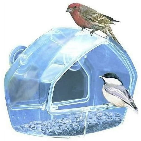 DistiKemTM Birdscapes Clear Window Feeder 348, 6.88W x 5.6D ins.