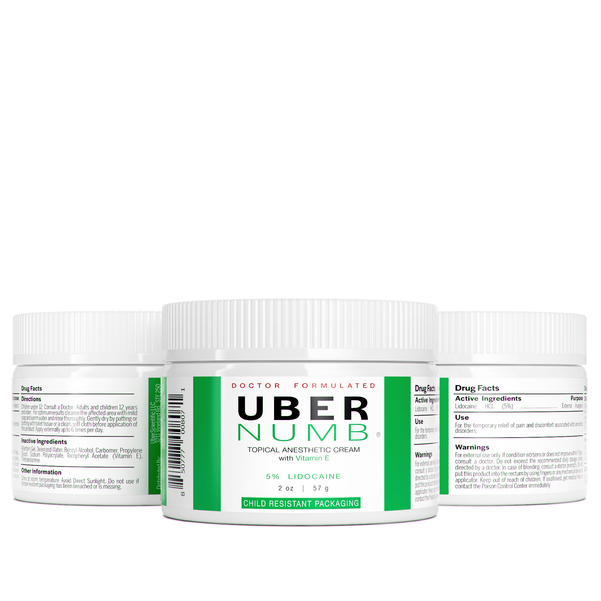 Uber Numb 5% Lidocaine Topical Anesthetic Cream - image 2 of 4