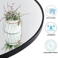 thumbnail image 3 of HomGarden 36'' Circle Wall Mirror Modern Black Framed Round Mirror Home Bathroom, 3 of 10
