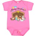 thumbnail image 3 of Inktastic Merry Christmas Cute Nativity Scene Boys or Girls Baby Bodysuit, 3 of 5