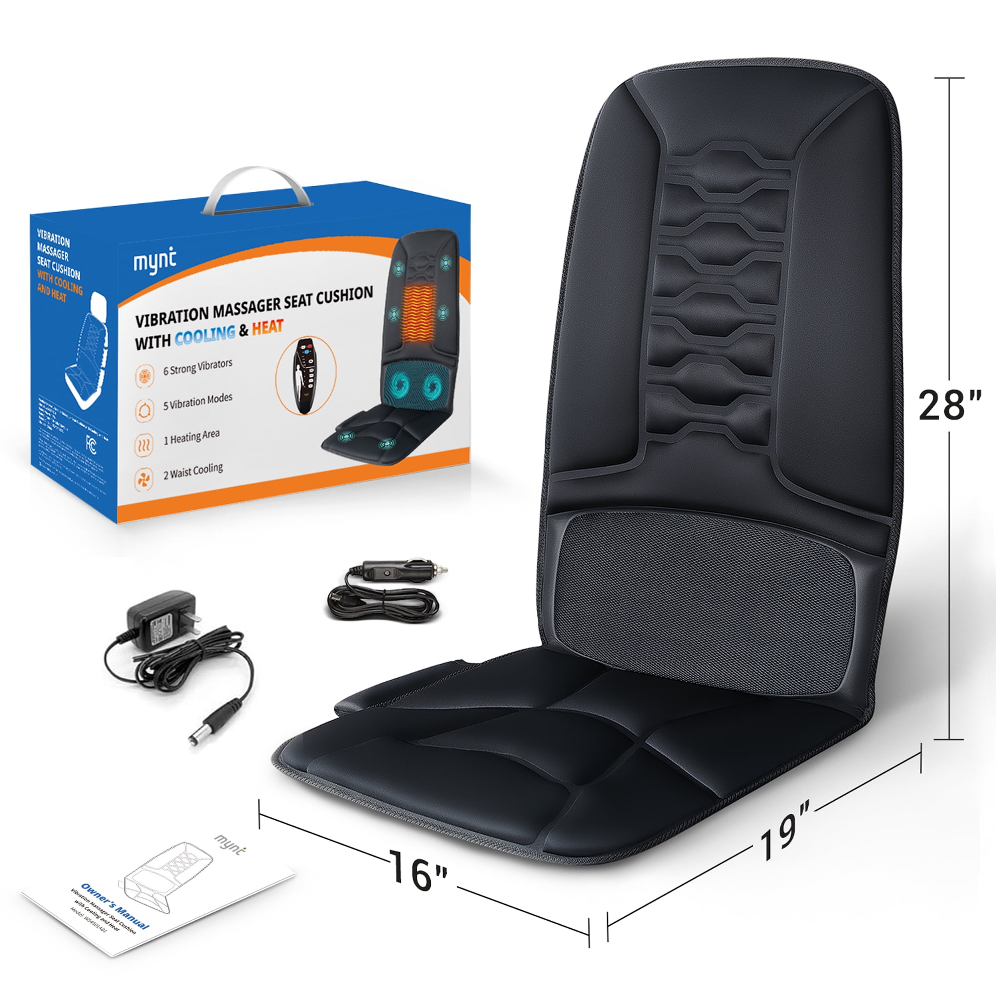 mynt vibrating seat massager Amazon.com: Mynt Heated Vibrating Seat Cushion Back Massager, 48 Massages  Custom Setting, Overheating Protection, 8 Vibration Nodes, with Fast  Heating Cushion Pad for Home Office Chair Use : Health & Household