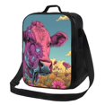 thumbnail image 1 of Balery Pink Cow In Sunflower Field Caja de Almuerzo y Bolsa de Almuerzo para Hombres y Mujeres, Bolsa de Almuerzo Reutilizable con Gran Capacidad, Bolsa de Almuerzo Aislada, 1 of 7