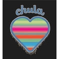 thumbnail image 4 of Chula Mexican Woven Heart Sarape Adult Black Crew Neck Short Sleeve Tee-Medium, 4 of 4