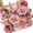 A Abby Dusty Pink, variant on KALAKALA Artificial Flowers Dusty Pink Silk Fake Flowers for DIY Wedding Bouquets Cake Flowers Spring Decor Table Centerpieces Arrangements Baby Shower Decoration