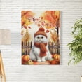 thumbnail image 2 of Happy Thanksgiving Persian Give Thanks Fall Beanie Scarf Welcome Vertical Matte Canvas Poster Cat Lover Kitten Owner Gifts Wall Art Home Decor - 00020, 2 of 5