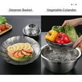 thumbnail image 4 of Stainless Steel Steamer Basket Adjustable Collapsible Steamer Folding Steamer Vegetable Steamers Basket Expandable Vegetable Rack Colander, 4 of 9