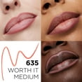 thumbnail image 3 of L'Oreal Paris Original Satin Lipstick for Moisturized Lips, 635 Worth It Medium, 1 Kit, 3 of 6