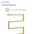 thumbnail image 6 of Voltaire 5-Bar Electric Towel Warmer in Brushed Gold, 6 of 10