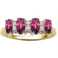 thumbnail image 3 of Tommaso Design� Oval 5x3mm 4 Stone Simulated Alexandrite Ring, 3 of 9