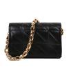 thumbnail image 2 of Bolsa Bolso de hombro de color puro geométrico retro para mujer, bolsos para axilas con cadena (negro) JShteea Para Estrenar, 2 of 9