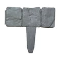 thumbnail image 2 of Ohmyroo Garden Edging Fence Panels Foldable Imitation Stone Gray 25.0 cm, 2 of 6