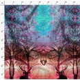 thumbnail image 4 of Soimoi Japan Crepe Satin Fabric Deer Panel Print Fabric by Yard 42 Inch Wide, 4 of 5