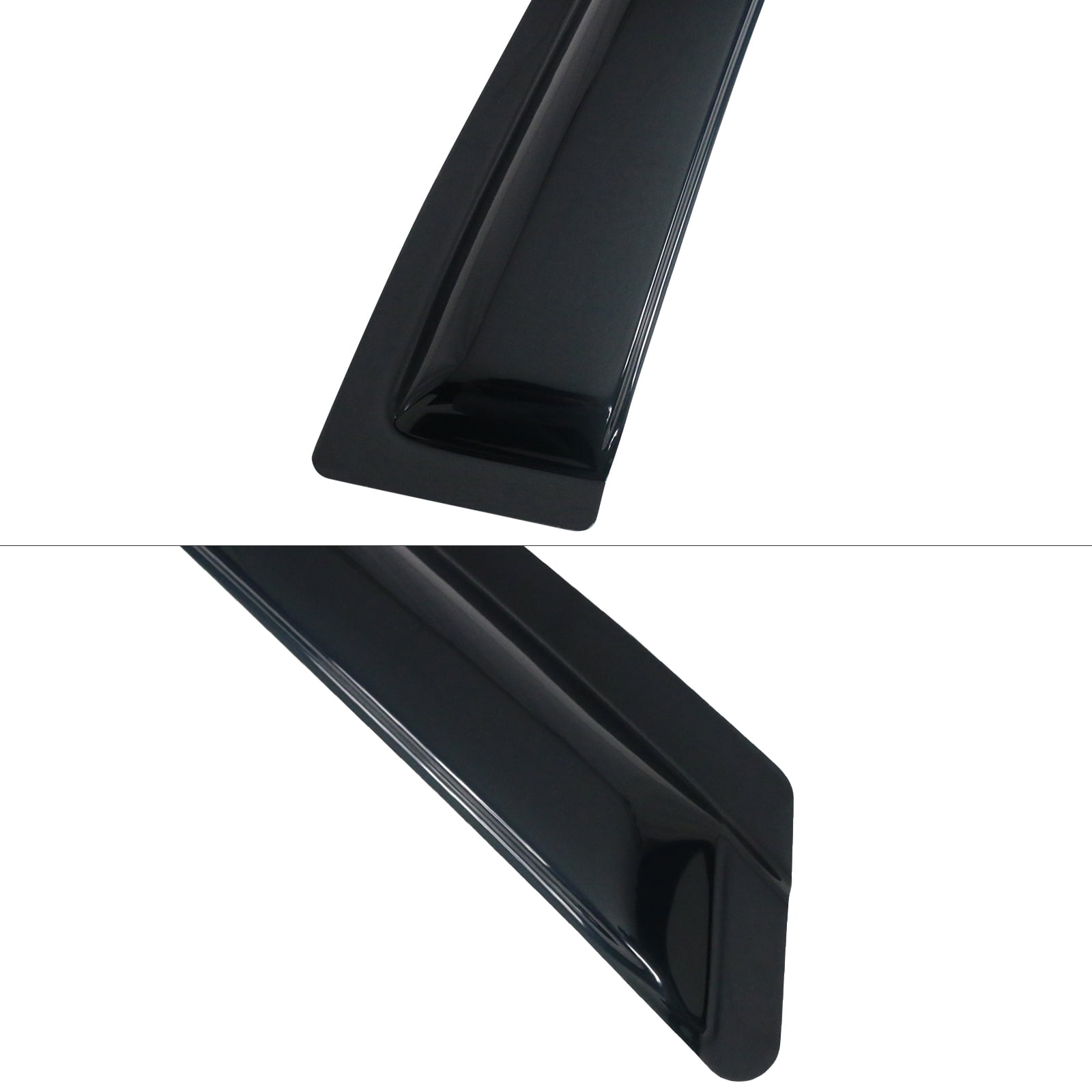 Ikon Motorsports Compatible with 14-23 Jeep Cherokee Acrylic Window Visors Vent Deflector Rain Guard 4Pc Set Outside Mount 2014 2015 2016 2017 2018