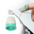 thumbnail image 2 of Dedal Almohadilla para Dedo Agarre Aguja Fieltro Protector Tejer Coser Herramienta Costura DIY Artesanal, 2 of 9