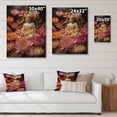 thumbnail image 4 of Designart "Enlightenment Blossom Gold Pink Buddhism III" Buddhism Print on Natural Pine Wood, 4 of 5