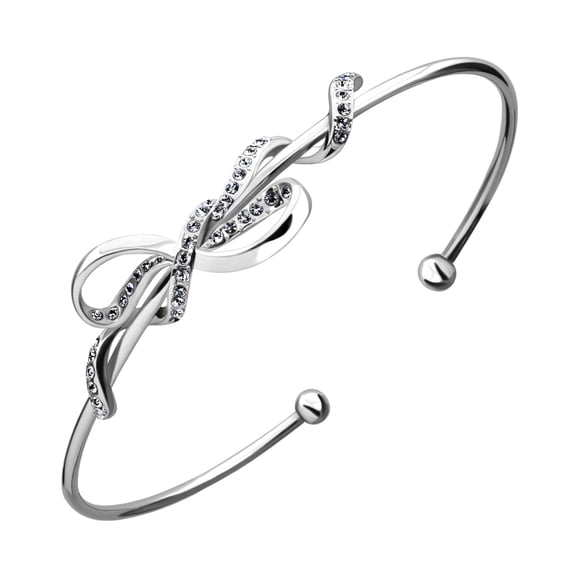 Brazalete OCEAN HEART OH18-181 Baño de oro blanco 18 quilates