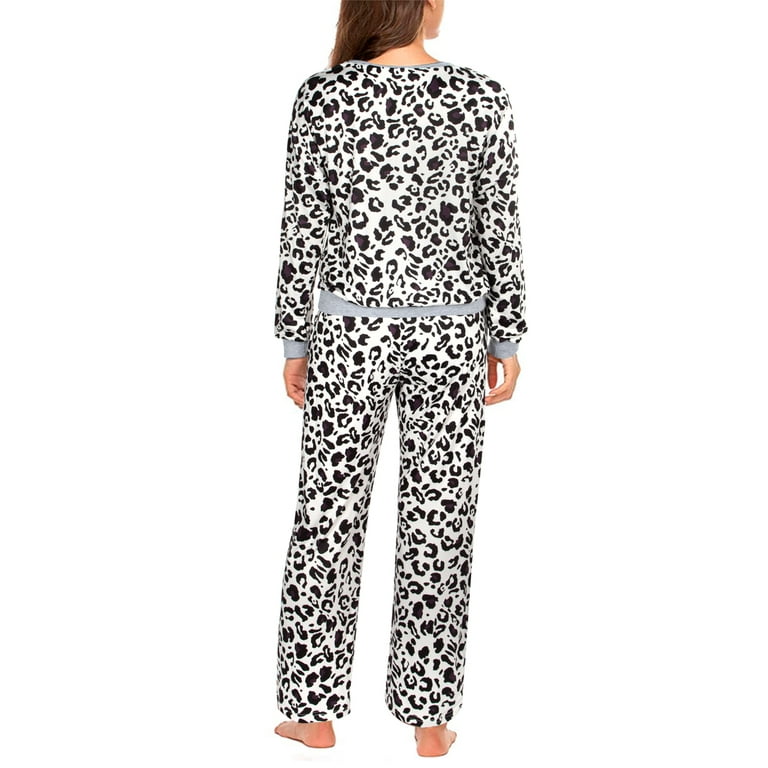 Rivelino Women's Plus Size Pajama Set Long Sleeve Top With Pants 