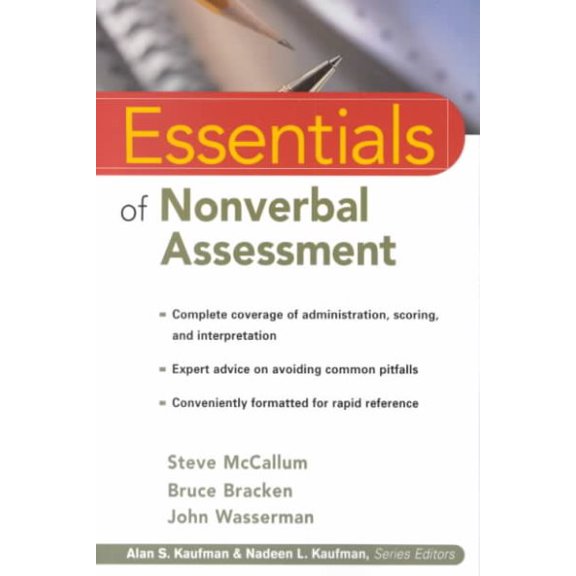 Pre-Owned Nonverbal Assessment Essentials: 19 (Essentials of Psychological Assessment) Paperback