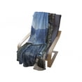 thumbnail image 4 of Travel Soft Flannel Fleece Throw Blanket, Long Seats in Terrace with Lake Sea View Summer Holiday Theme Art Print, Cozy Plush for Indoor and Outdoor Use, 70" x 90", Blue White and Green, by Ambesonne, 4 of 6
