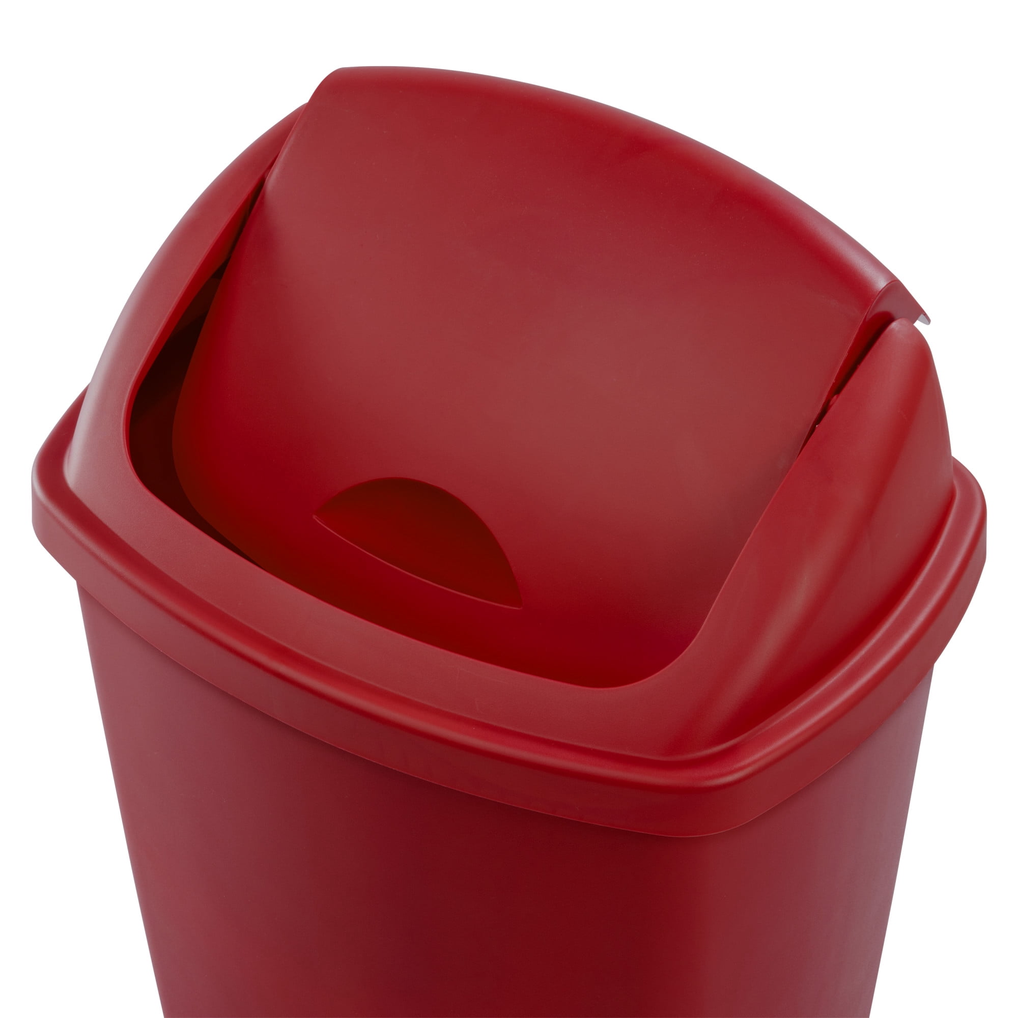 Sterilite 13.2 gal. SwingTop Kitchen Wastebasket Classic Red
