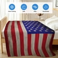 thumbnail image 4 of American Flag Cooling Blanket, Lightweight Breathable Summer Throw Blanket with Double Sided Cold Effect, USA Flag Retro Picnic Beach Blankets Bed Sheet for Hot Sleepers 40"x60", 4 of 8
