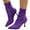 Purple, variant on Womens Knit Ankle Boots Pointed Toe Kitten Heels Booties Low Heel Ankle Boots