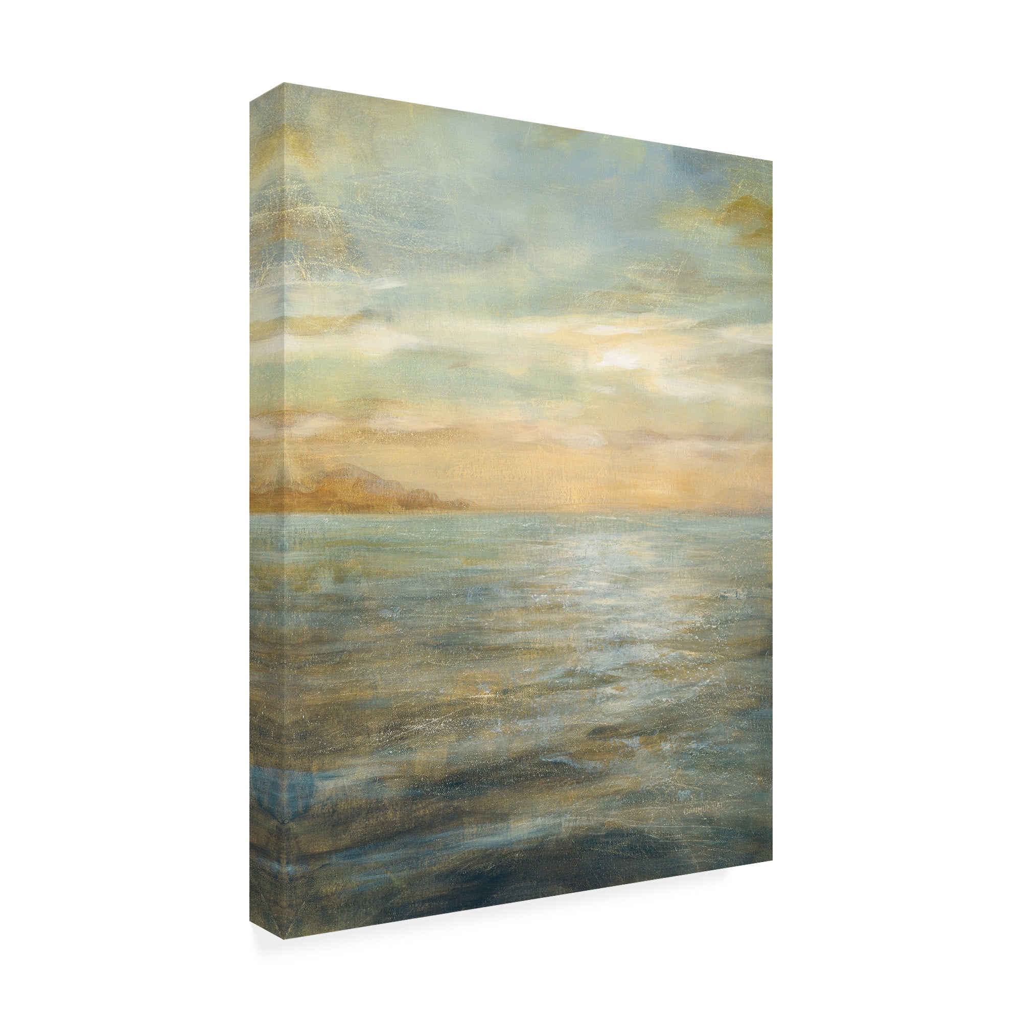 Trademark Fine Art 'Serene Sea II Painting' Canvas Art by Danhui Nai