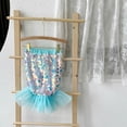 thumbnail image 2 of oqasdz Dresses for Girls Sparkling for Mesh Layered Skirt with Sequin Appliques Toddler Kids Stage Performance Holiday Party Dress, 2 of 4