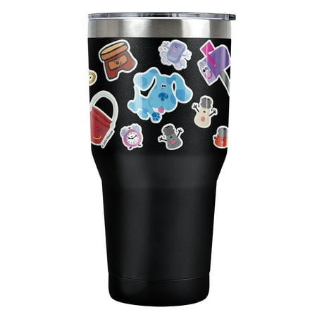 

Blues Clues Official Blue And Friends Sticker Collage 30 oz Travel Tumbler Stainless Steel Vacuum Insulated with Leak Resistant Slide-Lock Lid