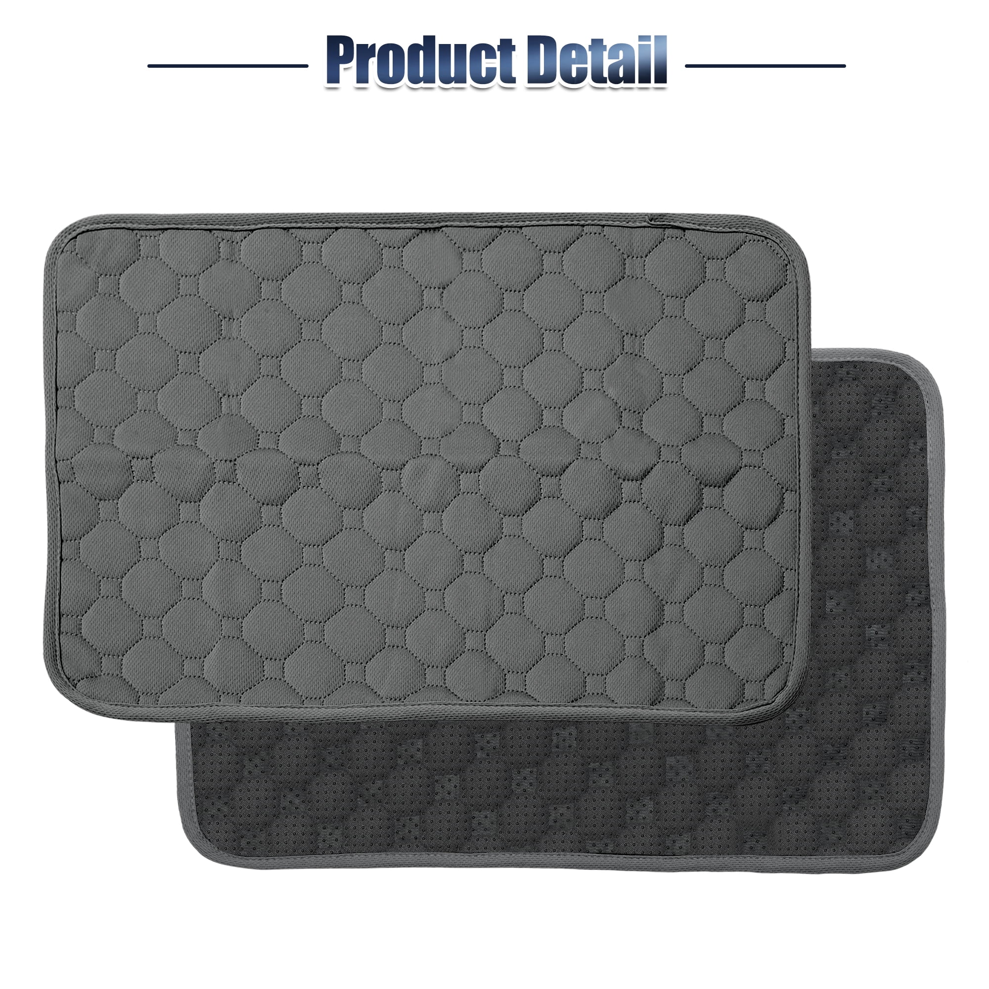 Unique Bargains Reuse and Nonslip Dog Seat Cover for Dogs Gray 19.69"x13.78"