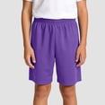 thumbnail image 2 of Gubotare Boys Graphic Shorts Boys' School Uniform Flat Front Shorts Moisture Wicking Performance Fabric Wrinkle & Fade Resistant Size 12-13 (Purple,12-13 Years), 2 of 8