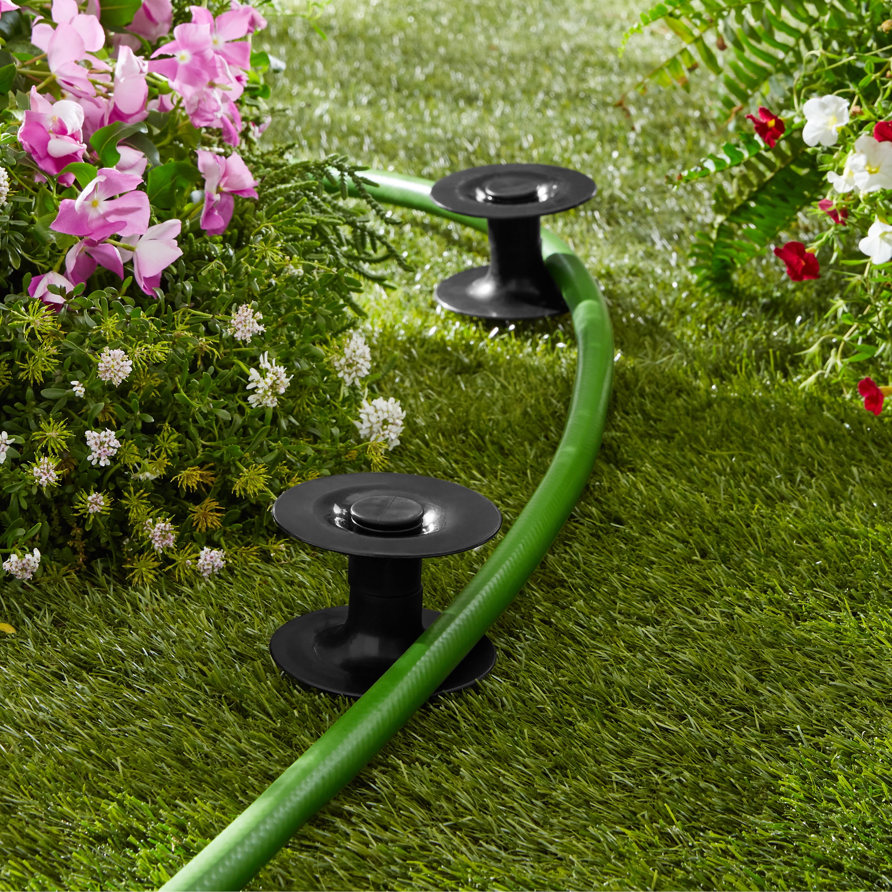 WM13510 Expert Gardener Hose Guide, Garden T-Stake, Black Tangle Resistant 12in