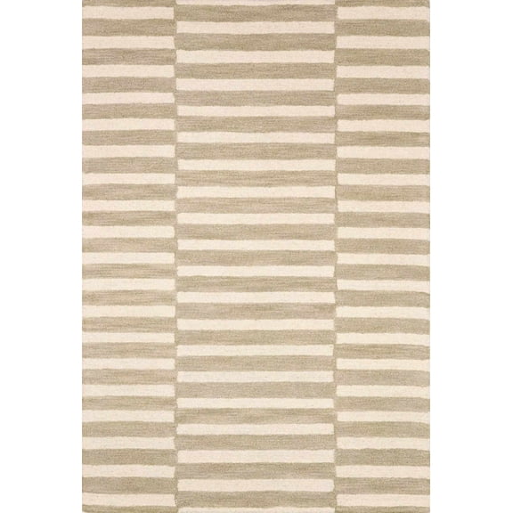 Cielle Contemporary Area Rug - Beige, Ivory, Tan - 2' x 3'