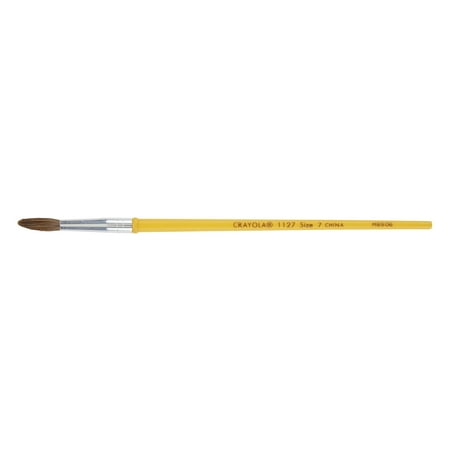 UPC: 0071662003906 | Crayola 1127 Camel Hair Watercolor Brushes  Round Type  Short Handle  Size 7   Each
