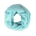 thumbnail image 1 of Peach Couture Chevron Zig Zag Pattern Chic Lightweight Sheer Infinity Loop Scarf, 1 of 1