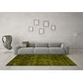 thumbnail image 3 of Ahgly Company Indoor Rectangle Abstract Yellow Modern Area Rugs, 2' x 5', 3 of 4