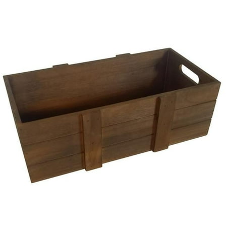 15 in. Rustic Dark Crate